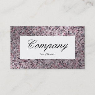Centre Label - Warmes Granit Visitenkarte