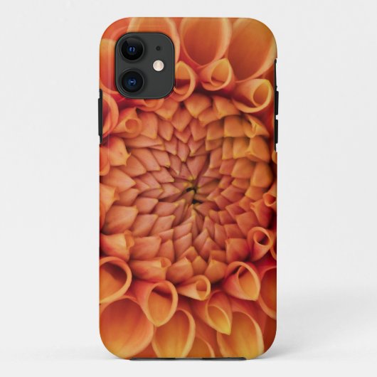 Centre Orange Dahlia Blume Case-Mate iPhone Hülle (Rückseite)
