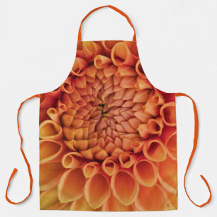Centre Orange Dahlia Blume Schürze