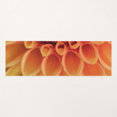 Centre Orange Dahlia Blume Yogamatte (Vorderseite (Horizontal))