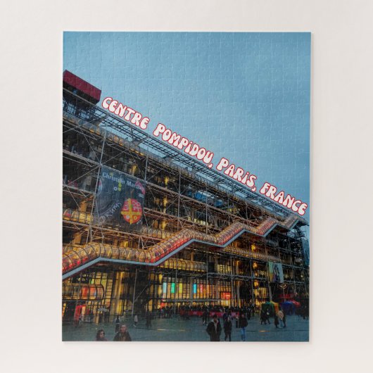 Centre Pompidou, Paris, Frankreich Puzzle (Vertikal)
