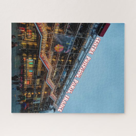 Centre Pompidou, Paris, Frankreich Puzzle (Horizontal)