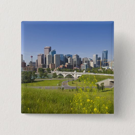 Centre St Bridge and Downtown Calgary, Alberta, 2 Button (Vorderseite)