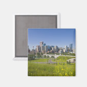 Centre St Bridge and Downtown Calgary, Alberta, 2 Magnet (Vorderseite/Rückseite)