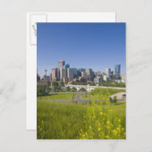 Centre St Bridge and Downtown Calgary, Alberta, 2 Postkarte (Vorne/Hinten)