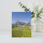 Centre St Bridge and Downtown Calgary, Alberta, 2 Postkarte (Stehend Vorderseite)