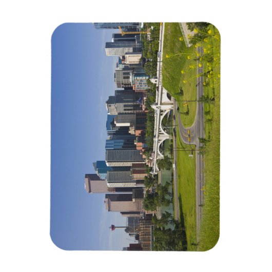 Centre St Bridge and Downtown Calgary, Alberta, Magnet (Vertikal)