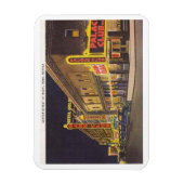 Centre Street at Night, Reno, Nevada Vintag Magnet (Vertikal)