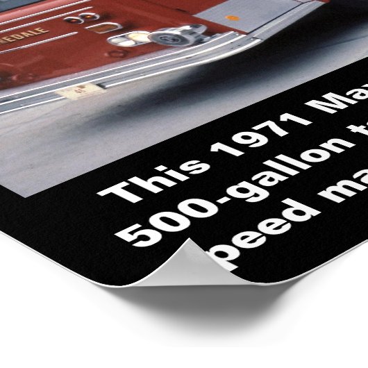 Centredale Motor-1 North Provisioning FD Print Poster (Ecke)