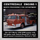 Centredale Motor-1 North Provisioning FD Print Poster (Vorne)