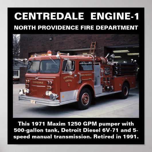 Centredale Motor-1 North Provisioning FD Print Poster (Vorne)