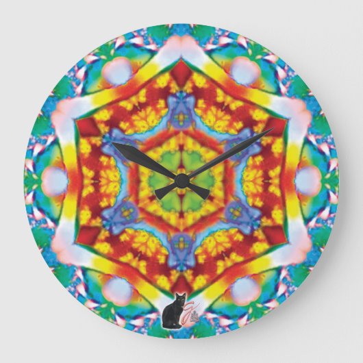 Centris Kaleidoskop Große Wanduhr (Vorderseite)