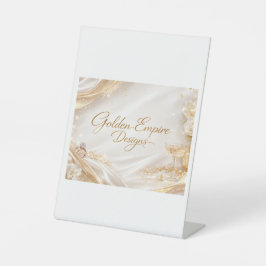 Centro de mesa ,con diseño Dorado Sockelschild