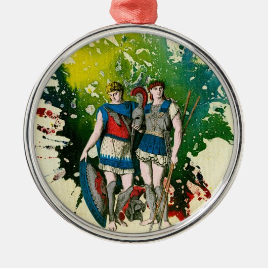 Centurians von Michael Moffa Silbernes Ornament (Vorne)