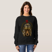 Centurion Cow of Ancient Rome Roman Empire Animal Sweatshirt (Vorne ganz)