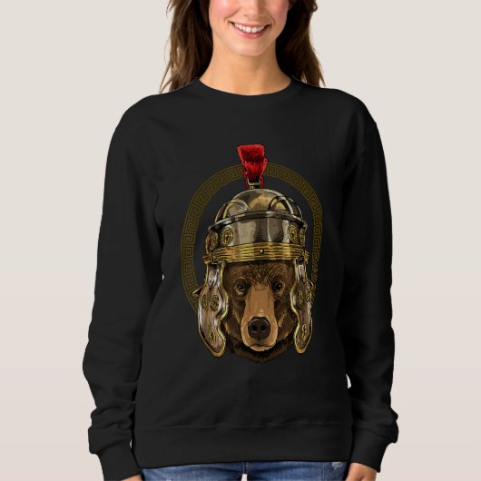 Centurion Cow of Ancient Rome Roman Empire Animal Sweatshirt (Vorderseite)