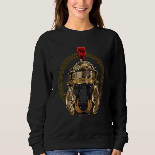 Centurion Doberman Pinscher Ancient Rome Roman Emp Sweatshirt (Vorderseite)