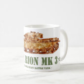 Centurion MK 3 Tank British MBT Kalter Krieg Kaffeetasse (VorderseiteRechts)