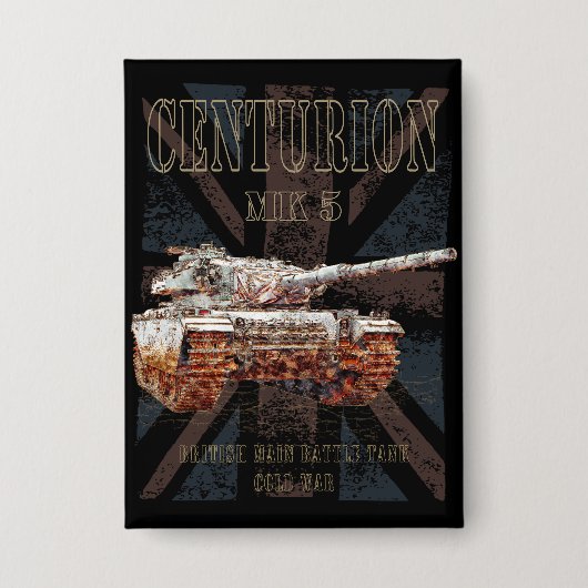 Centurion MK 5 MBT British Main Battle Tank Button (Vorderseite)