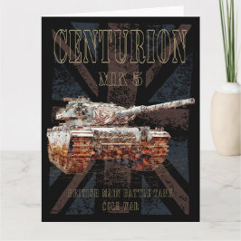 Centurion MK 5 MBT British Main Battle Tank Dankeskarte