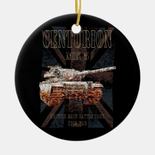 Centurion MK 5 MBT British Main Battle Tank Keramik Ornament (Vorne)
