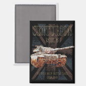 Centurion MK 5 MBT British Main Battle Tank Magnet (Vorderseite/Rückseite)