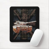 Centurion MK 5 MBT British Main Battle Tank Mousepad (Mit Mouse)