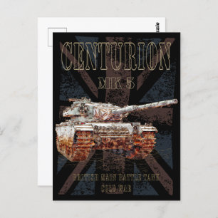 Centurion MK 5 MBT British Main Battle Tank Postkarte
