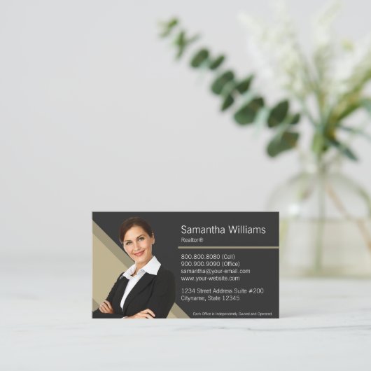 Century 21 Real Anwesen Business Card Visitenkarte (Stehend Vorderseite)