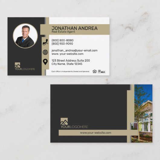 Century 21 Visitenkarte Black Gold 19702 (Vorne/Hinten)