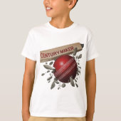 Century Maker Cricket Bat and Ball Sports T-Shirt (Vorderseite)
