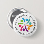 CEO Act Round Button mit Heart Schriftart (Vorne & Hinten)