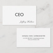 CEO | Beruflich Visitenkarte (Vorne/Hinten)