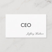 CEO | Beruflich Visitenkarte (Vorderseite)