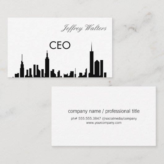 CEO | Berufliche Visitenkarte (Vorne/Hinten)