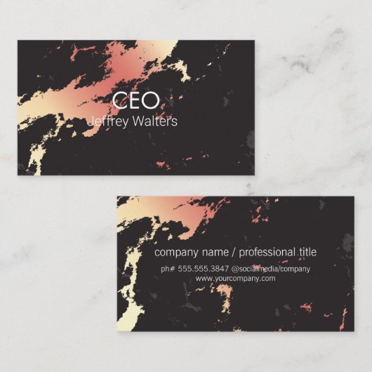 CEO | Berufliche Visitenkarte (Vorne/Hinten)