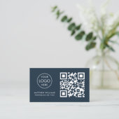 CEO Beruflicher QR-Code Logo Modern Visitenkarte (Stehend Vorderseite)