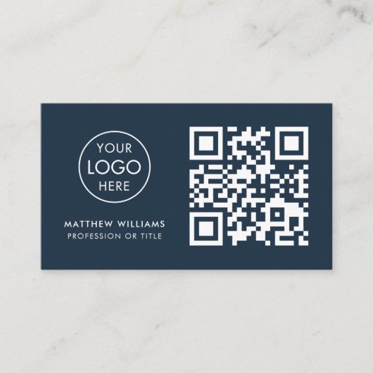 CEO Beruflicher QR-Code Logo Modern Visitenkarte (Vorderseite)