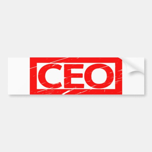 CEO-Briefmarke Autoaufkleber (Vorne)