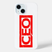 CEO-Briefmarke Case-Mate iPhone Hülle (Rückseite)