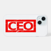 CEO-Briefmarke iPhone 15 Hülle (Rückseite (Horizontal))
