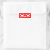 CEO-Briefmarke Runder Aufkleber (Tasche)