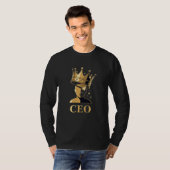 CEO Crown Graphic T-Shirt – Minimalist V2  (Vorne ganz)