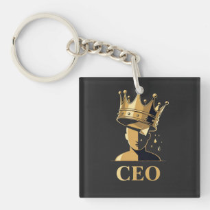 CEO Crown Graphic T-Shirt – Minimalist V2 Schlüsselanhänger