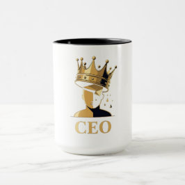 CEO Crown Graphic T-Shirt – Minimalist V2 Tasse