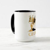 CEO Crown Graphic T-Shirt – Minimalist V2 Tasse (Vorderseite Links)