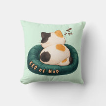 "CEO des Nickerchens" Katze schläft auf dem Sofa