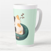 "CEO des Nickerchens" schlafende Katze auf dem Sof Milchtasse (Rechte Ecke)