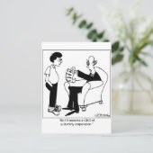 CEO einer Dummy Corp Postkarte (Stehend Vorderseite)
