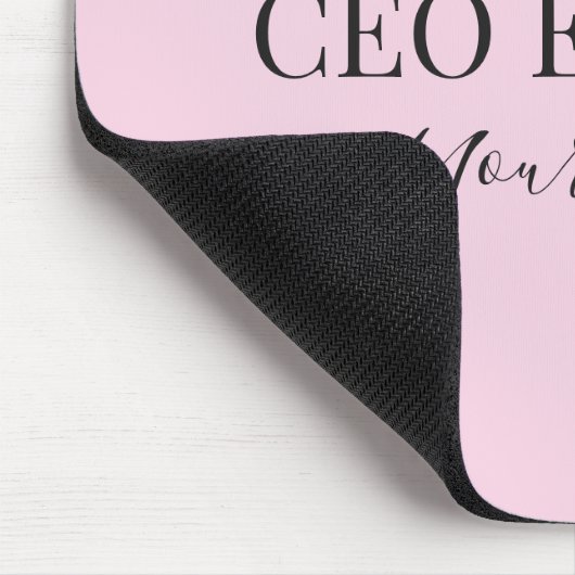 CEO Energy Personalized Mouse Pad – Feminine CEO  Mousepad (Ecke)